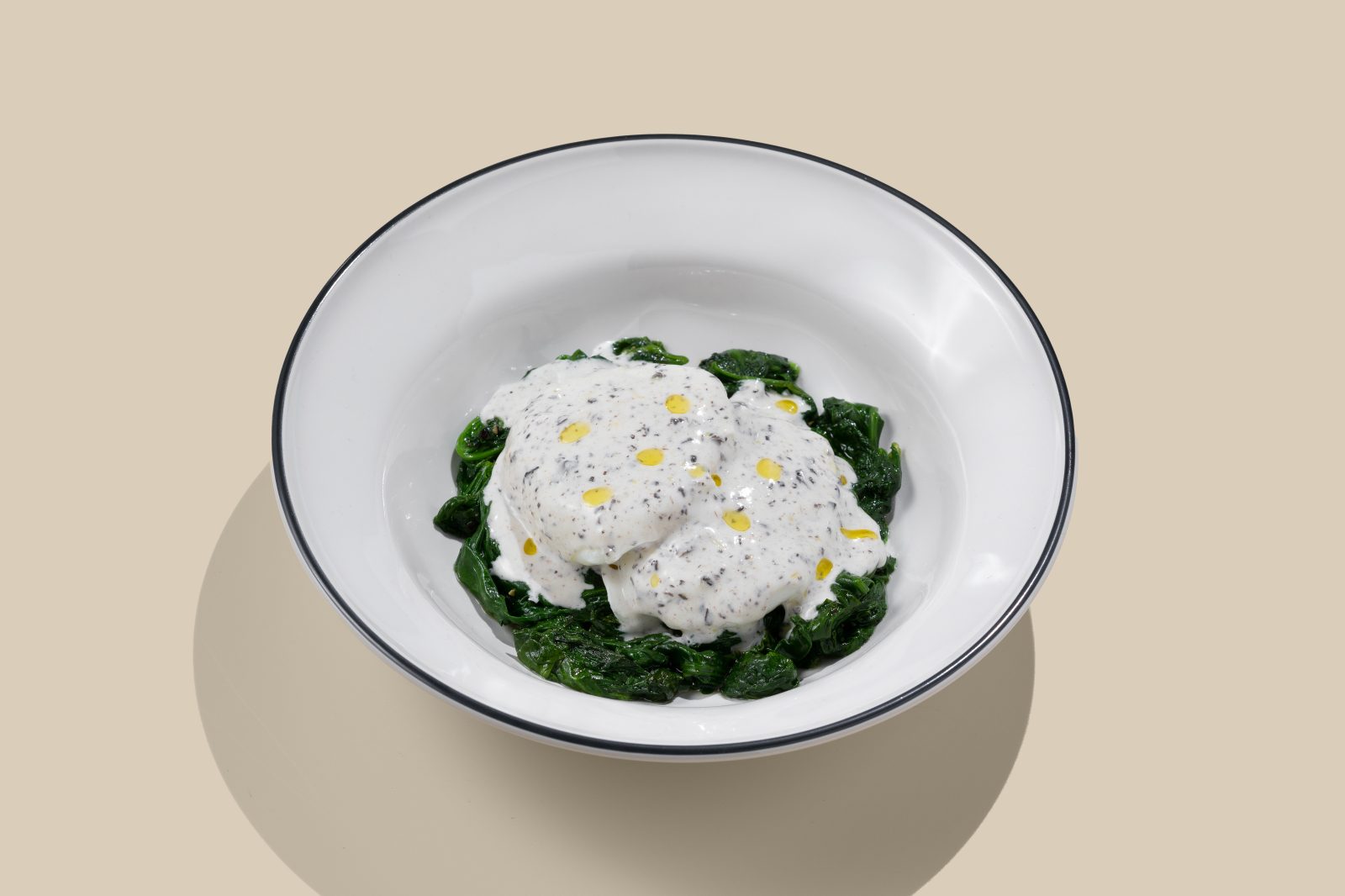 Poached Egg with Truffle & Spinach