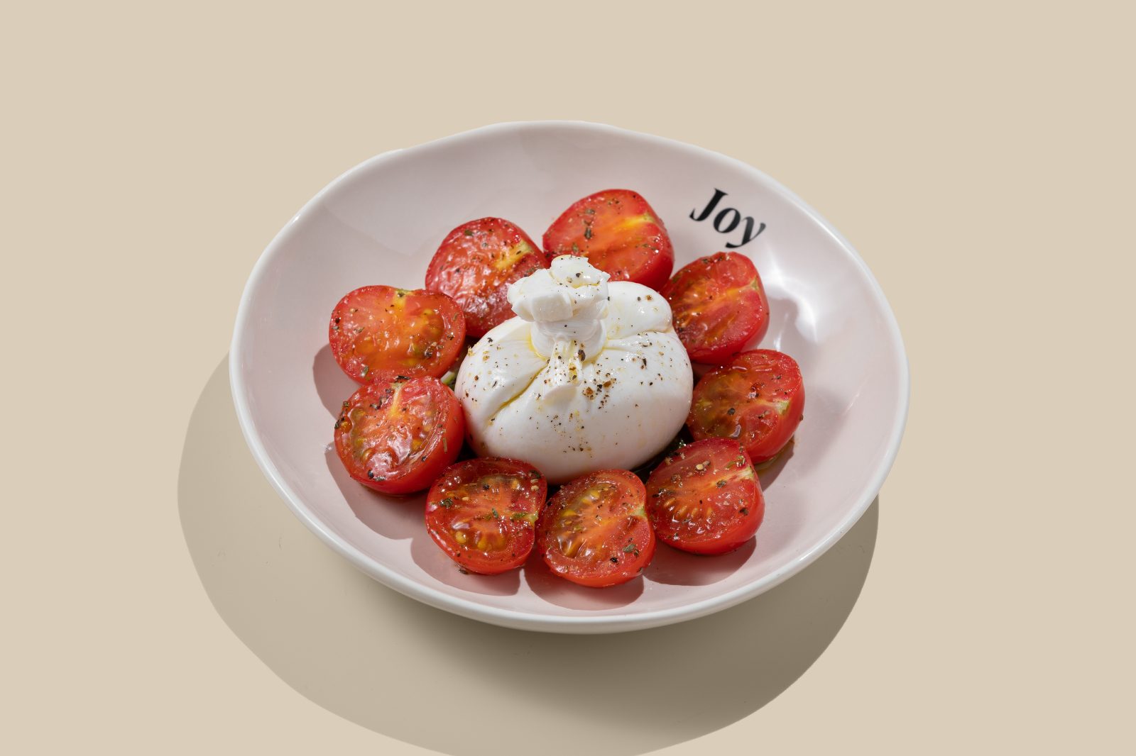 Burrata with Grilled Cherry Tomatoes