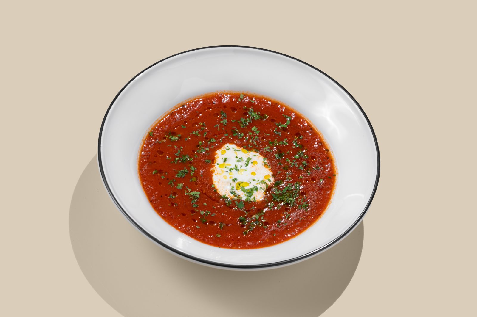 Tomato & Stracciatella Soup