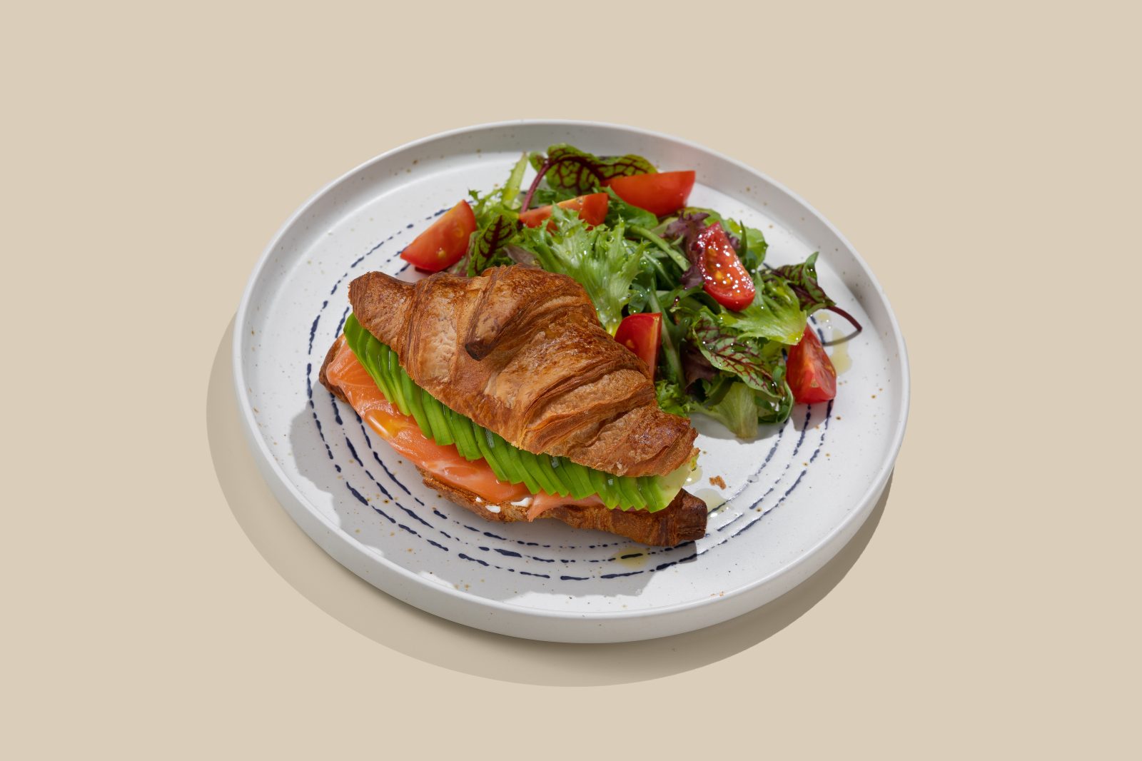Croissant with Salmon & Avocado