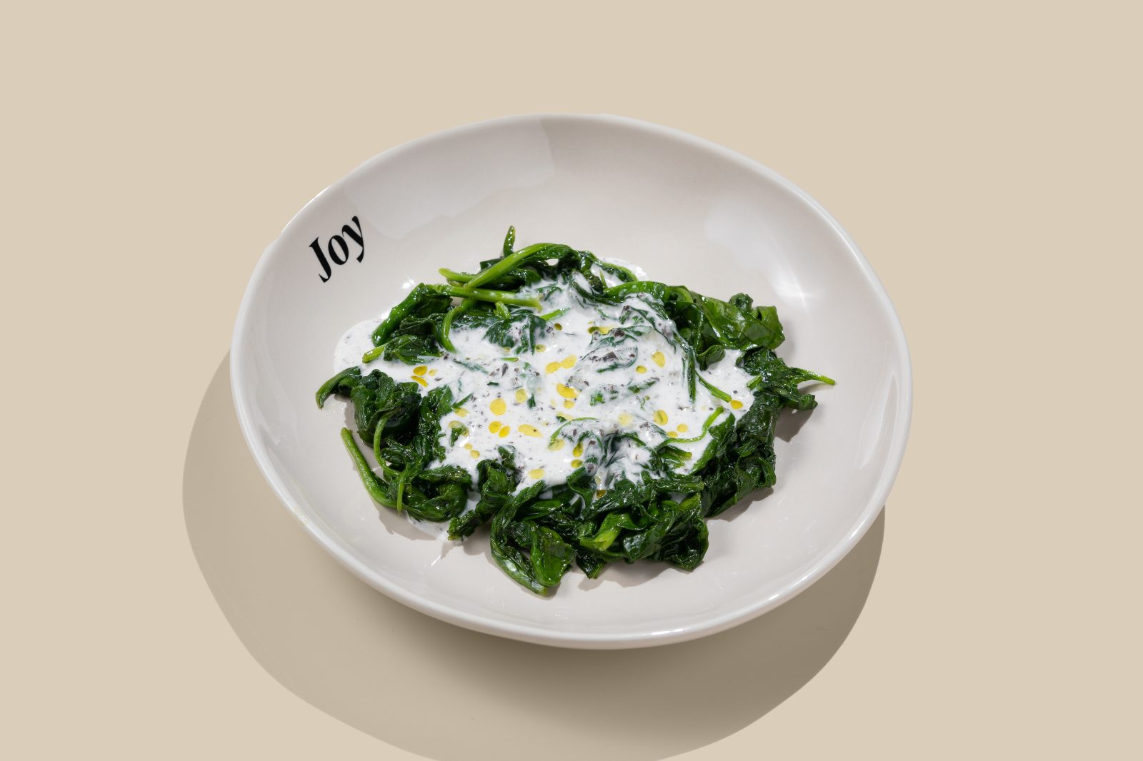 Spinach with Truffle Sauce